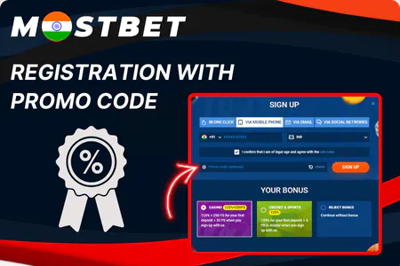 Registration with Mostbet Promo Code